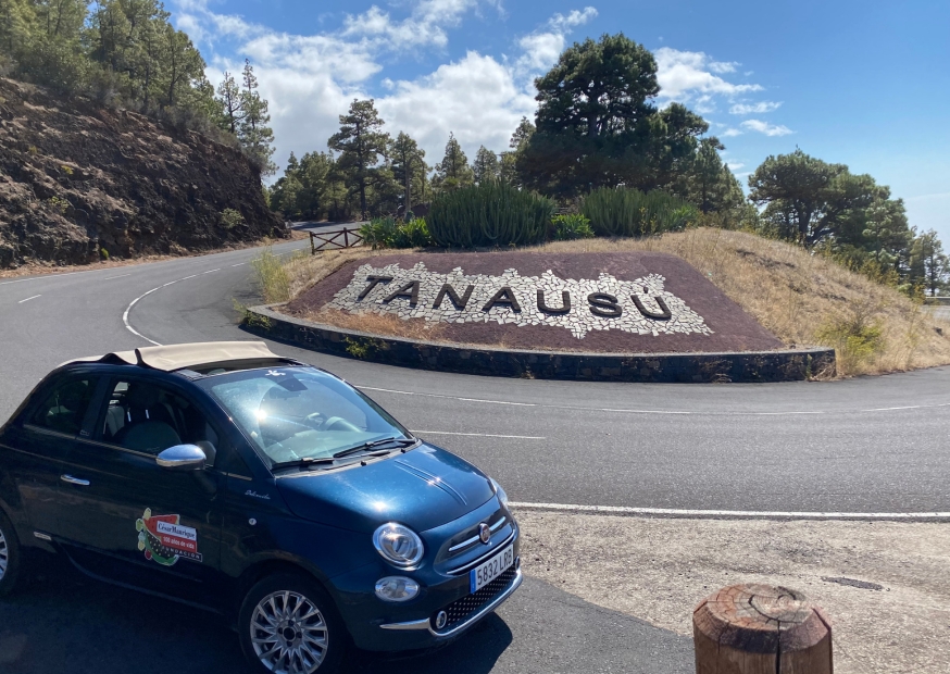 Nuestro vehículo en La Palma